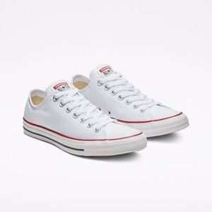 NEW Classic Optic White Converse All Star LowTop Casual Sneaker - 8